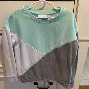 Girls color block sweatshirt (7/8)